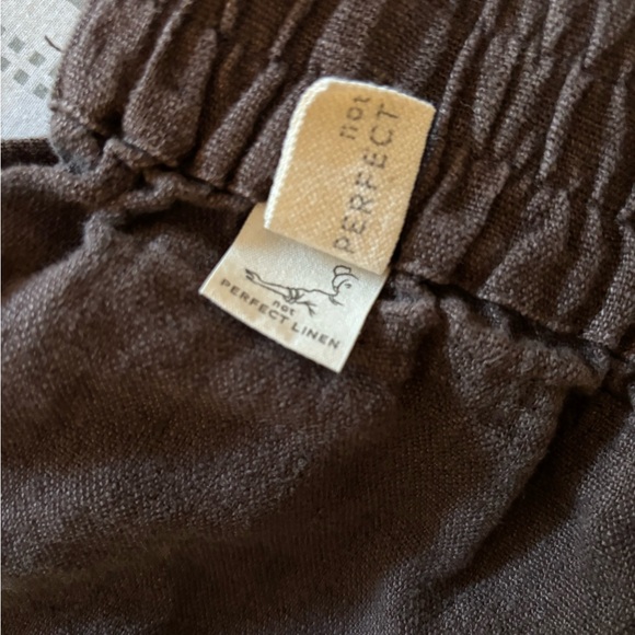 notPerfectLinen Puglia Pants, heavyweight espresso, size M/L - Picture 6 of 7